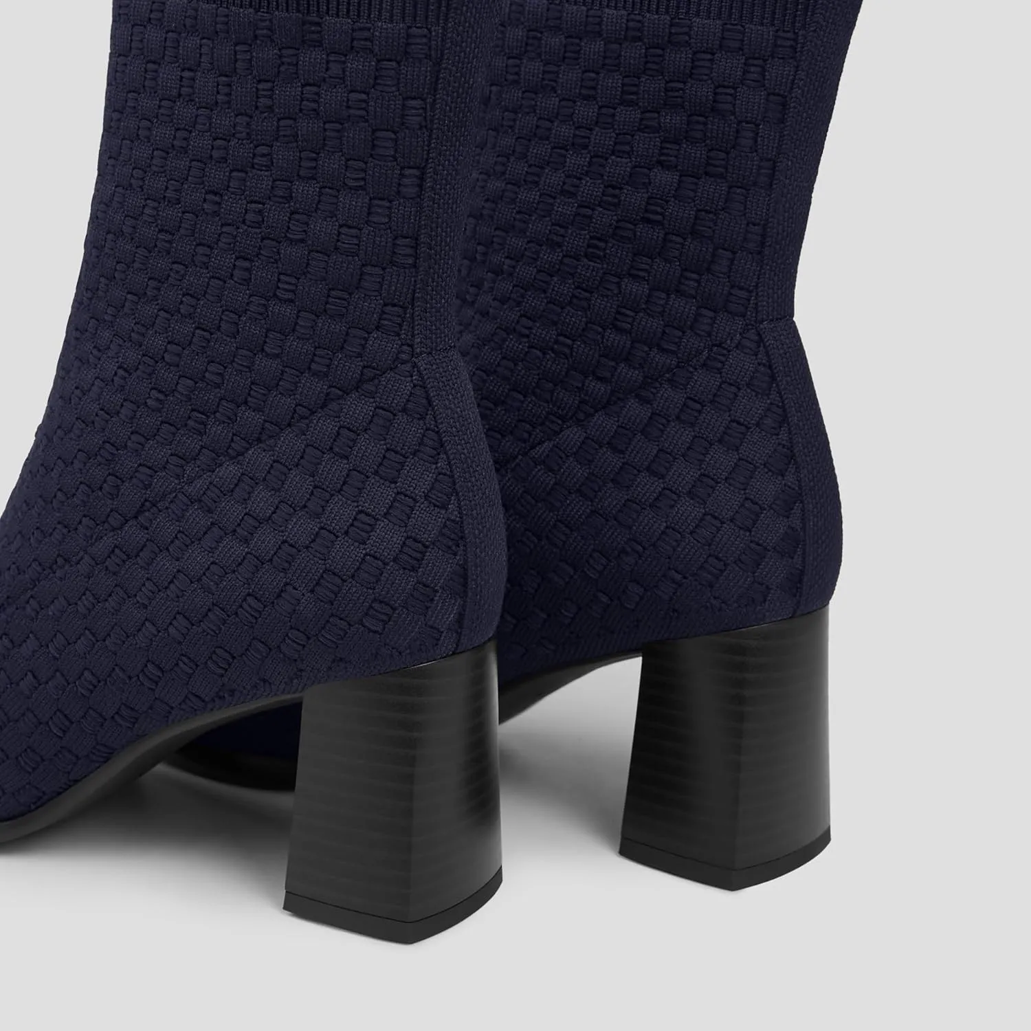 VIVAIA Thalita Women's Boots Slip on Mid Round-Toe Booties Lady Dress Blazer Skirt Jeans Winter Fall Water Repellent Boots