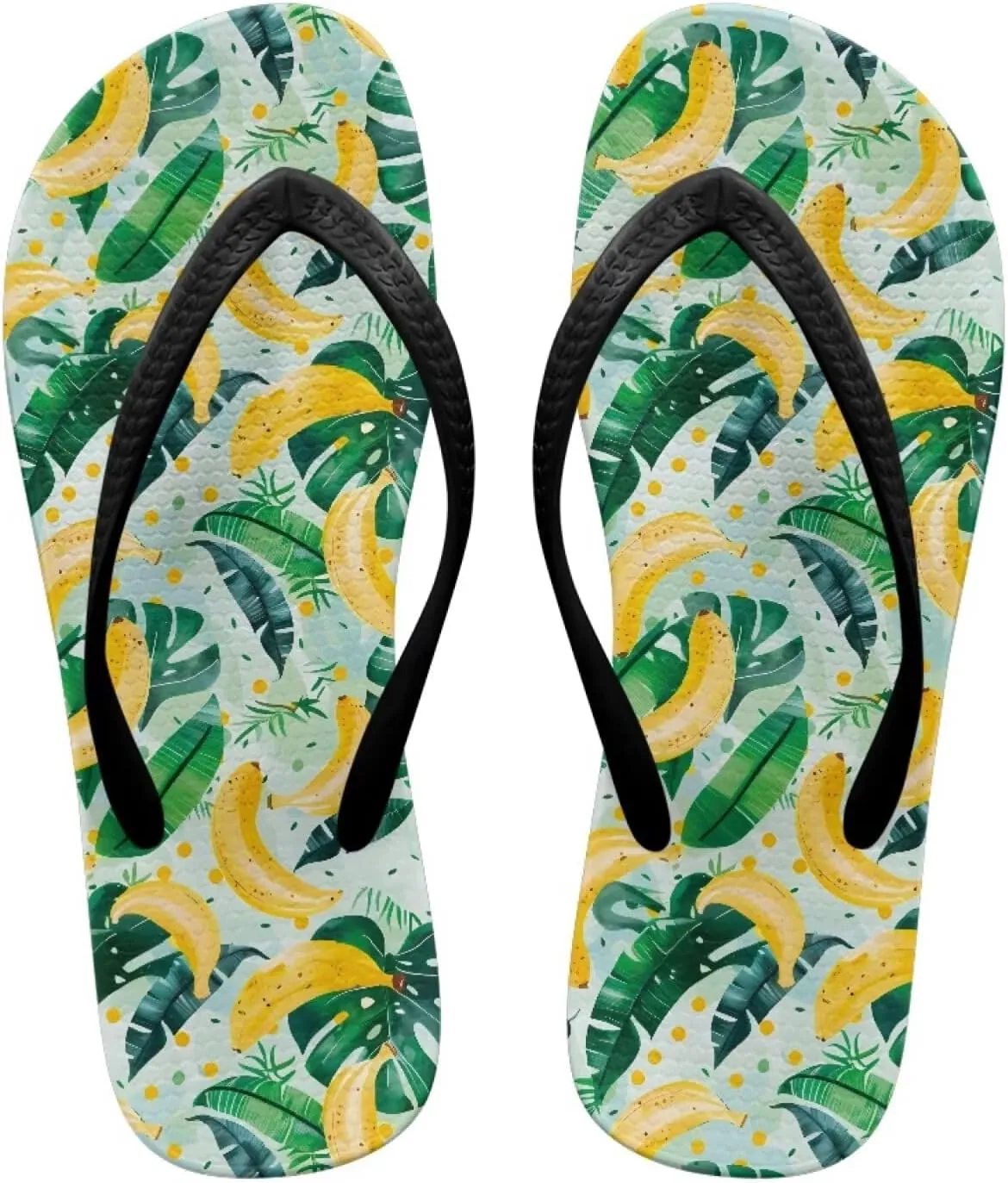 Walking Flip Flops Flat Sandal Yoga Mat Summer Beach Shoe Thong Slippers for Women with Arch Support