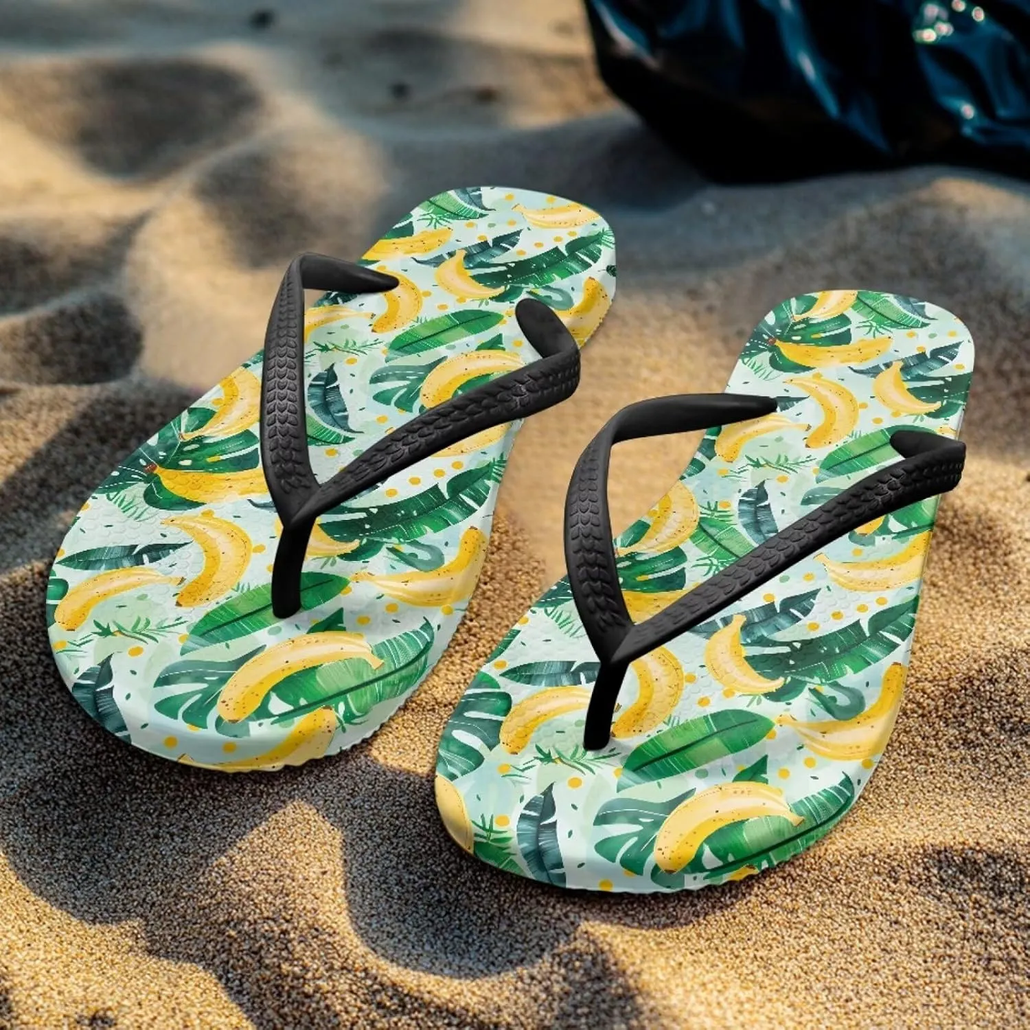Walking Flip Flops Flat Sandal Yoga Mat Summer Beach Shoe Thong Slippers for Women with Arch Support