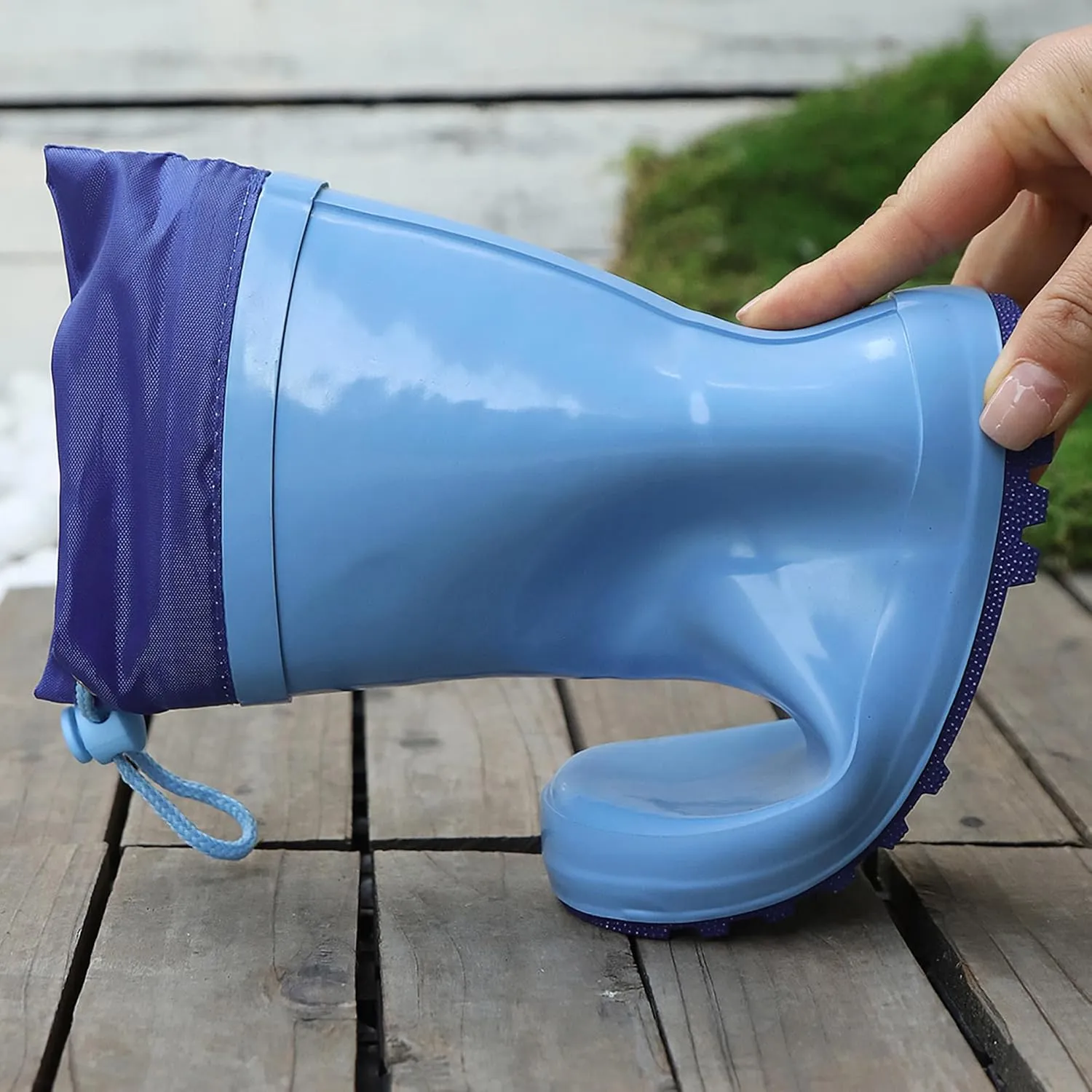Waterproof Rain Boots for Toddler and Kids - Boys Girls Rubber Rain Boots with Easy on Handles for Outdoor Playing
