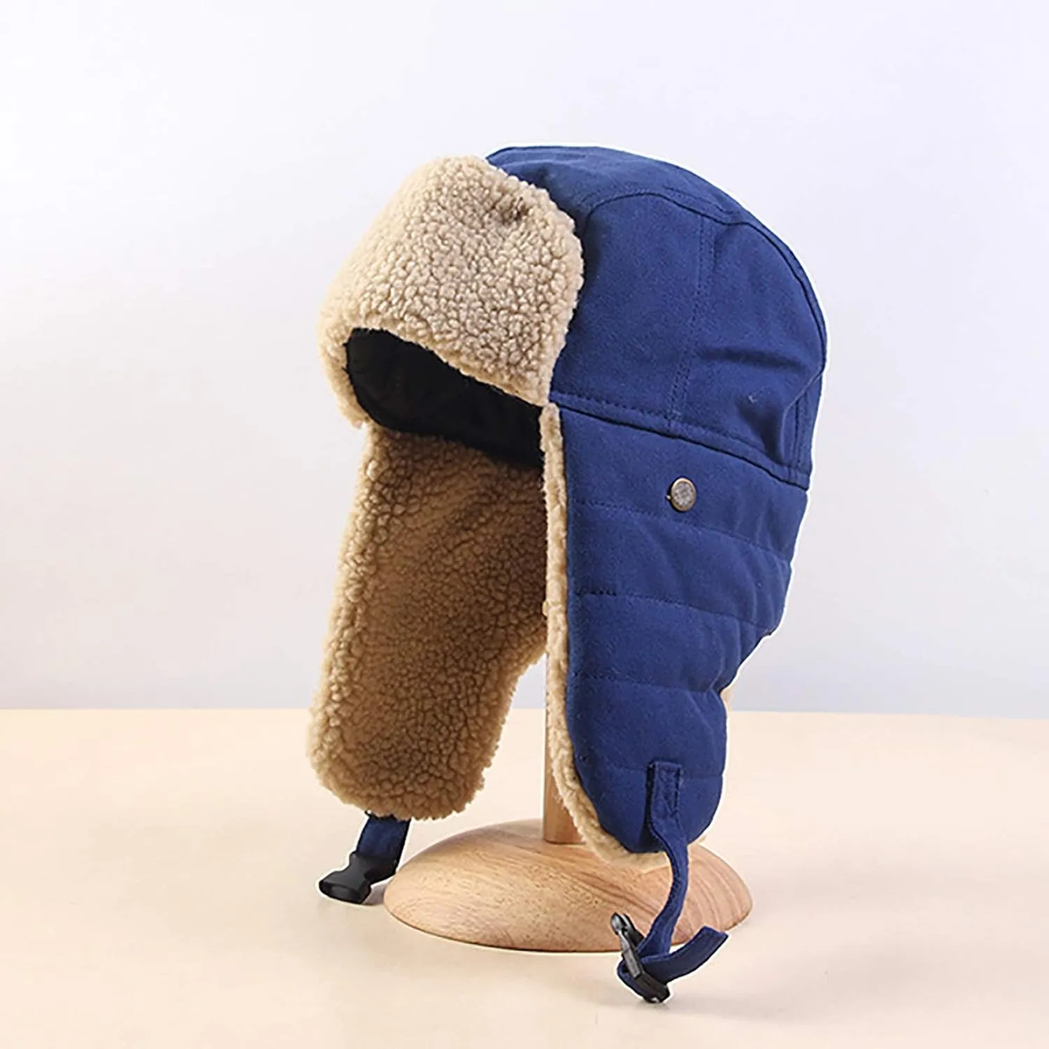 Winter Hats, Hat Trooper Trapper Hat Faux Fur Aviator Hat Keep Warm Winter Pilot Cap for Ski