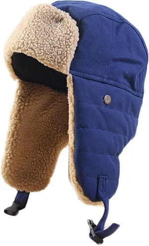 Winter Hats, Hat Trooper Trapper Hat Faux Fur Aviator Hat Keep Warm Winter Pilot Cap for Ski
