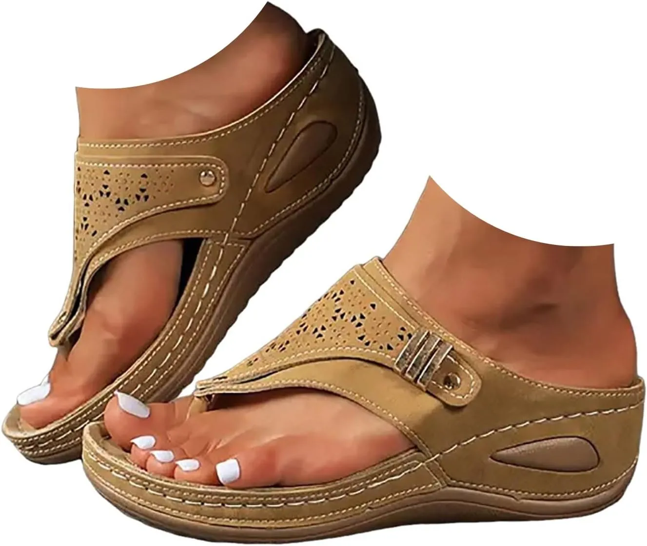 Women's Breathable Mesh Sports Sandals,Mesh Comfort Durable Non Slip Sole Casual Versatile Open Toe Beach Slides with Low Platform Heel Casual Beach Slides for Summer Comfort