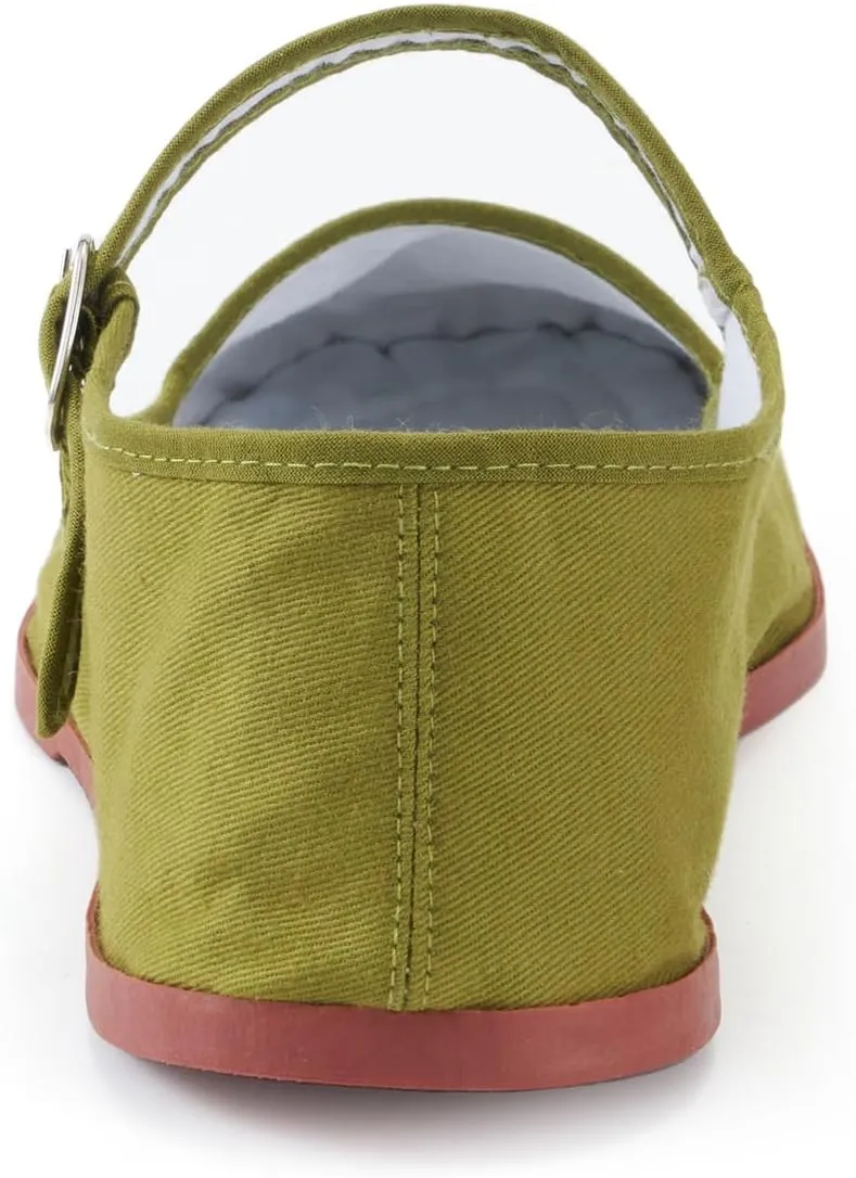 Womens Classic China Flats, Casual China Doll Shoes, Cotton Mary Janes, Chinese Tai Chi Shoes