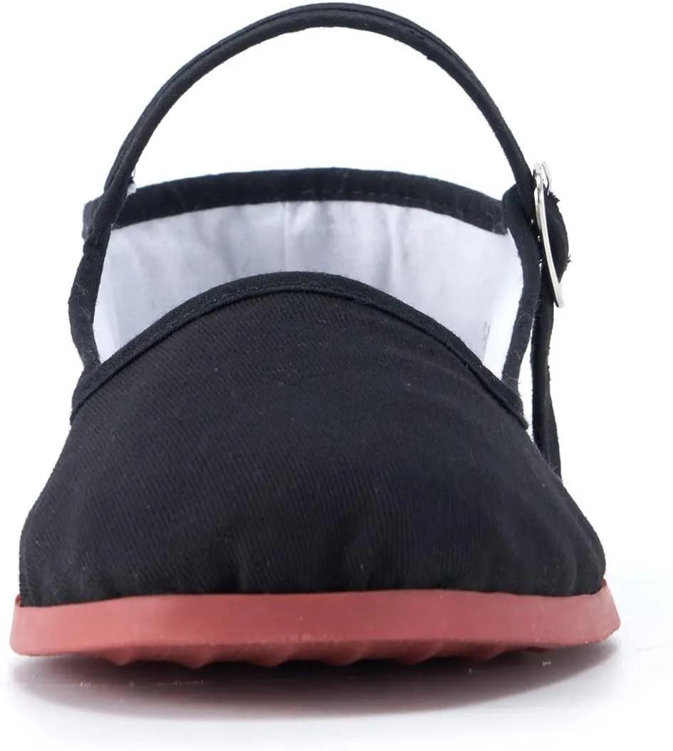 Womens Classic China Flats, Casual China Doll Shoes, Cotton Mary Janes, Chinese Tai Chi Shoes