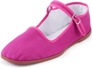 Womens Classic China Flats, Casual China Doll Shoes, Cotton Mary Janes, Chinese Tai Chi Shoes