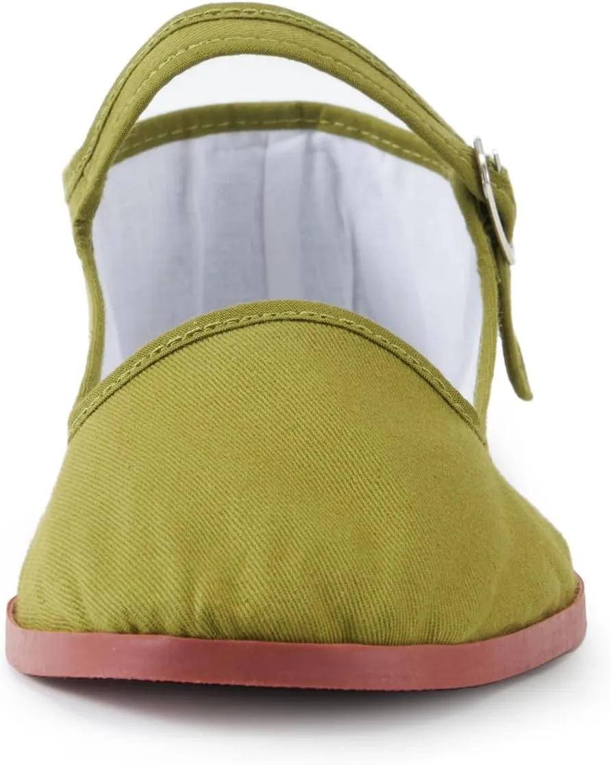 Womens Classic China Flats, Casual China Doll Shoes, Cotton Mary Janes, Chinese Tai Chi Shoes