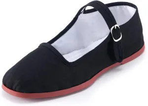 Womens Classic China Flats, Casual China Doll Shoes, Cotton Mary Janes, Chinese Tai Chi Shoes