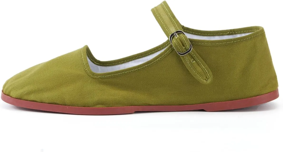 Womens Classic China Flats, Casual China Doll Shoes, Cotton Mary Janes, Chinese Tai Chi Shoes