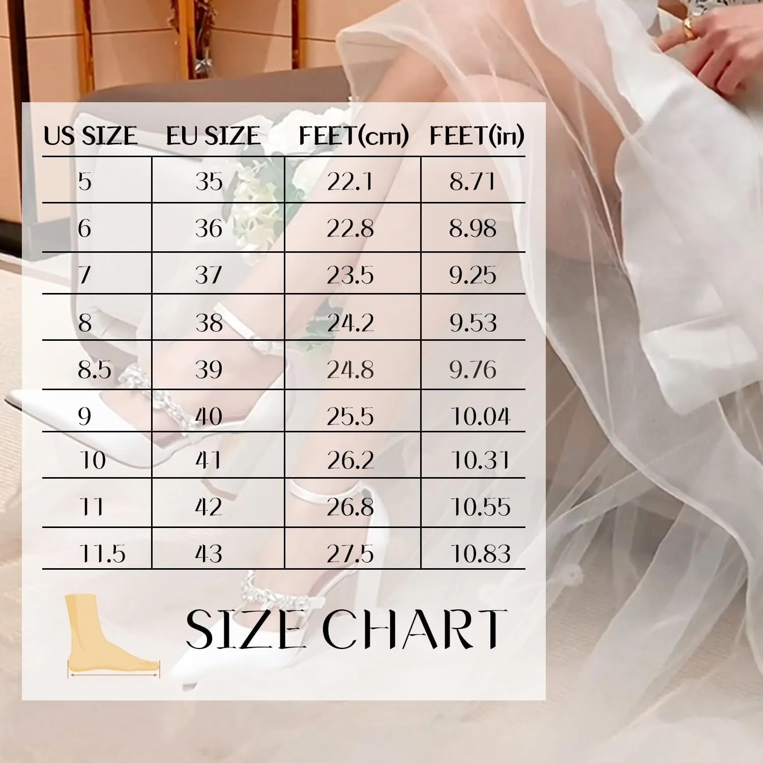 Women's Closed Toe Flats Heel Wedding Shoes for Bride Crystal Rhinestone Bridal Flats Satin Evening Prom Party Dress Sandals
