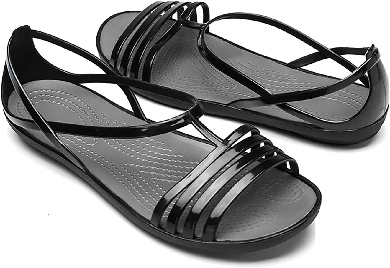 Women's Colorful Neon Jelly Flat Sandals,Summer Open Toe T-strap Rainbow Slip On Soft Sole Walking Beach Casual Loose Flat Low Heel Jellies Sandals