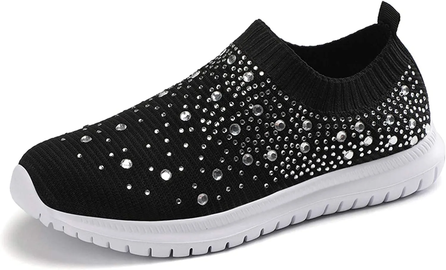 Women's Crystal Breathable Orthopedic Slip On Walking Shoes, Fashion Sneakers for Women, Orthopedic Shoes for Women