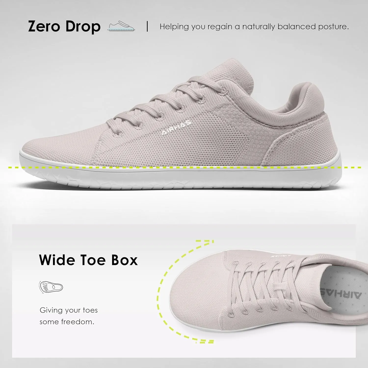 Womens Minimalist Barefoot Shoes Zero Drop Wide Toe Box Shoes Lightweight Casual Fashion Sneakers for Women