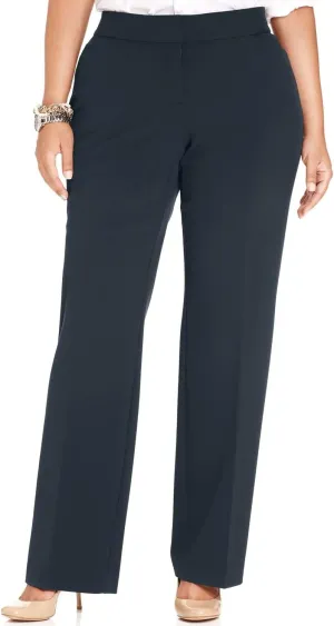 Womens Navy Wear to Work Pants Size 24W