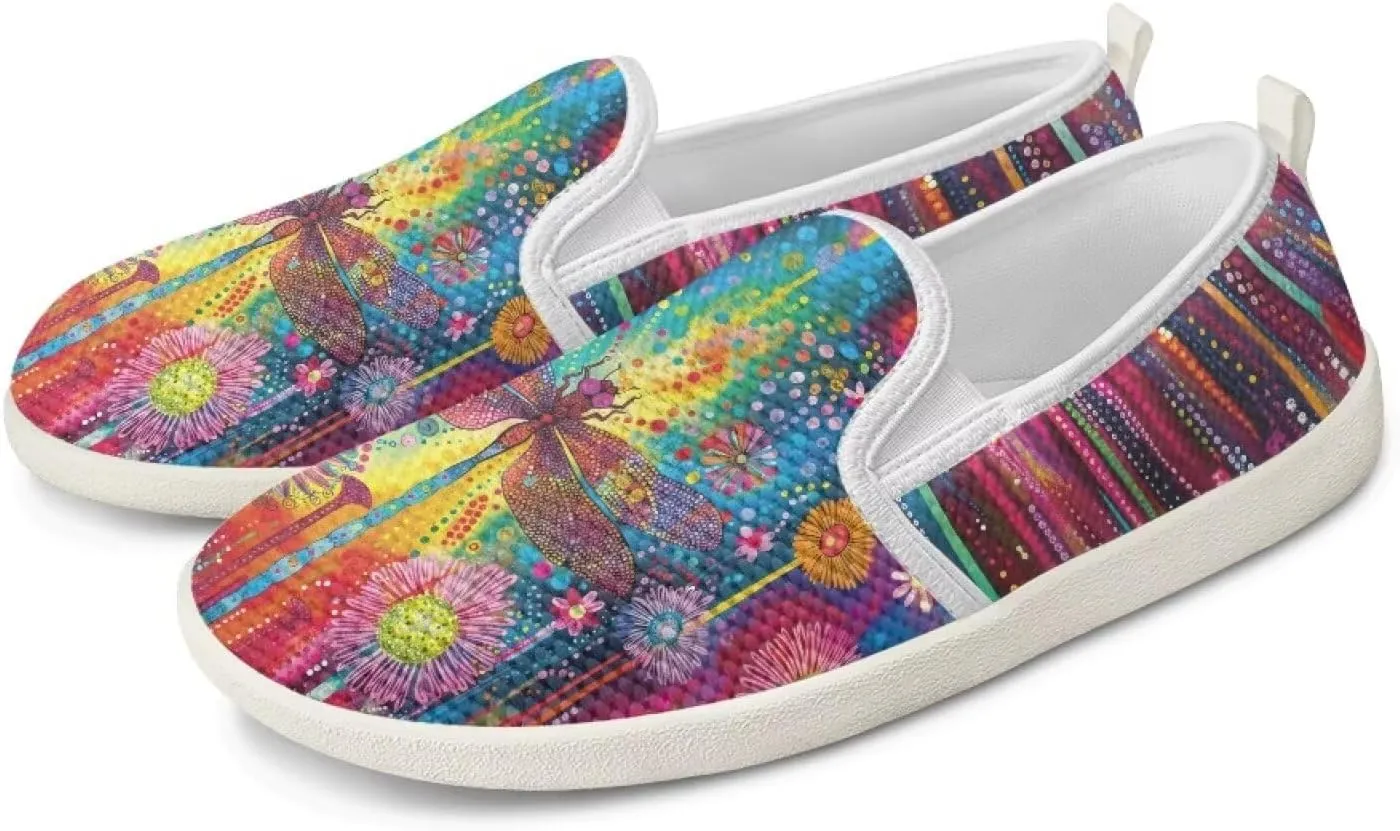 Women's Slip On Flat Fashion Comfortable Dressy Loafer Shoes Round Toe Lightweight Shoes for Office Work Daily Wear Gifts for Wife Mom Sister US Size 6-11