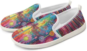 Women's Slip On Flat Fashion Comfortable Dressy Loafer Shoes Round Toe Lightweight Shoes for Office Work Daily Wear Gifts for Wife Mom Sister US Size 6-11