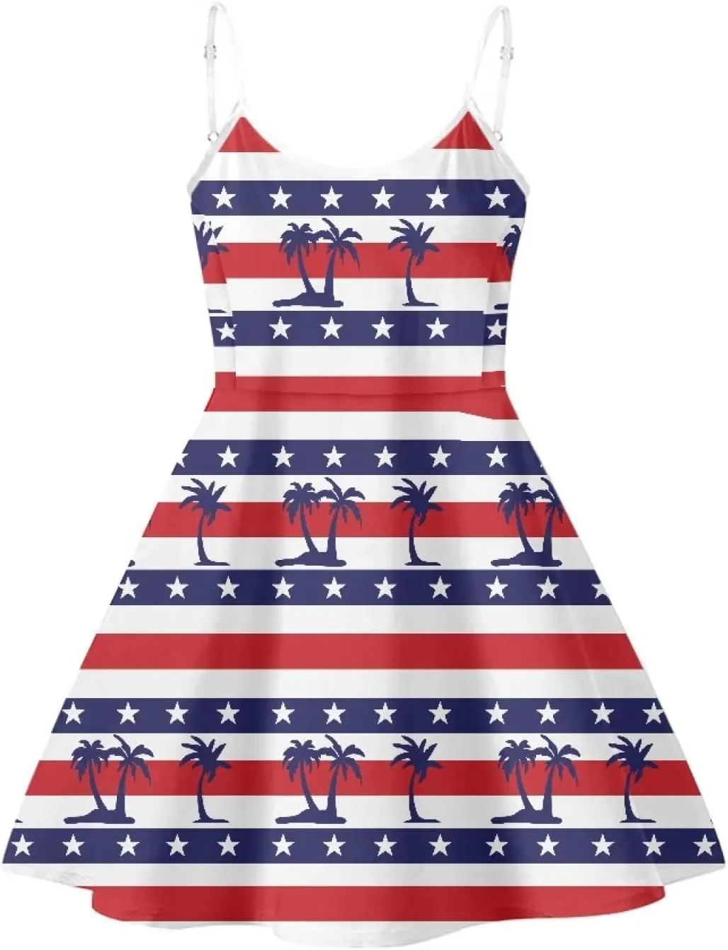 Womens Summer Casual Swing Tank Dresses, Beachwear Sleeveless Dresses for Girls