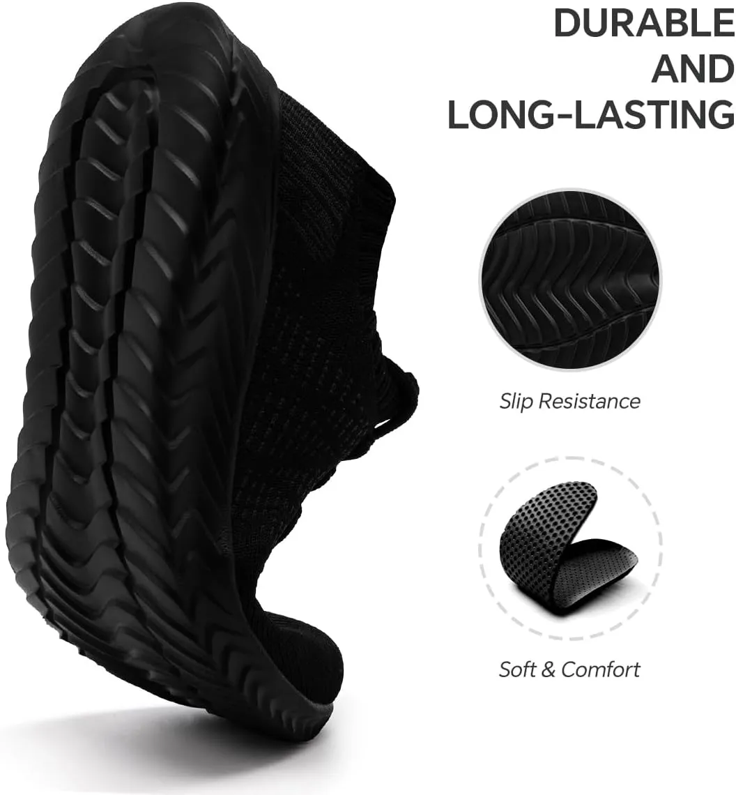 Womens Walking Shoes Slip On Casual Tennis Running Sport Workout Athletic Gym Sneakers Lightweight Breathable Non Slip Training Trainers