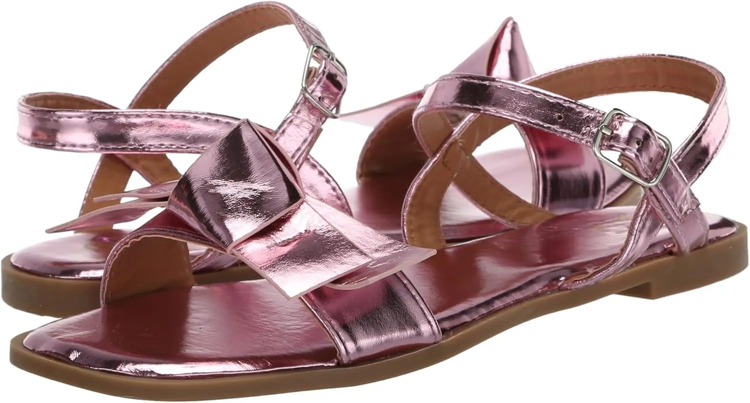 YOKI Girl's Flat Bow Sandal