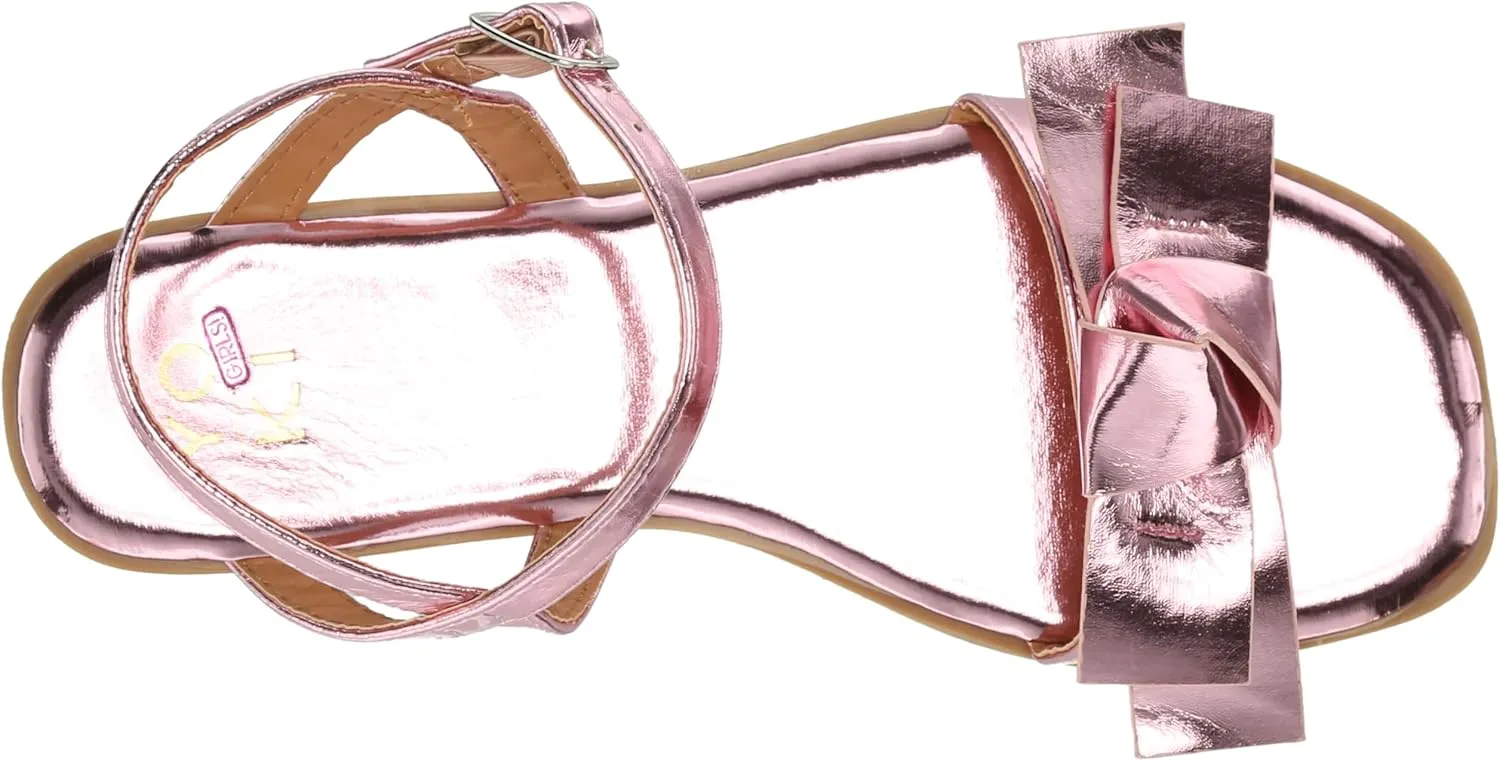 YOKI Girl's Flat Bow Sandal